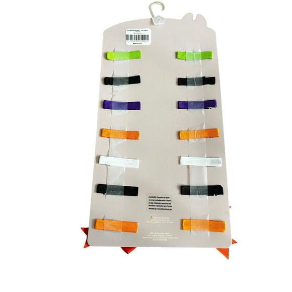 Halloween Hair Bows 14-Pack Girls Clips Bats Ghosts Pumpkins Cats Witches Cute!! - Picture 5 of 5